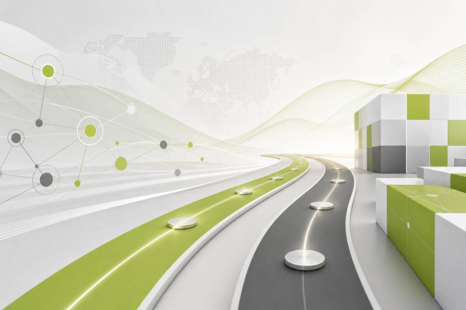 Abstract visualization of reliable partnership and strategic guidance